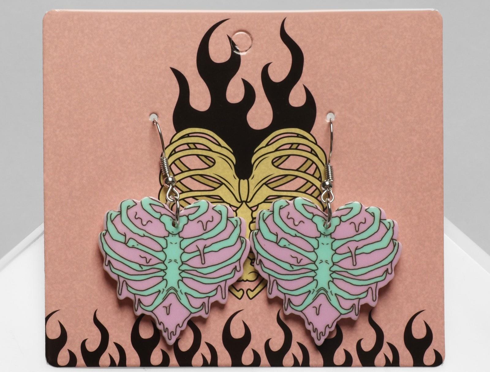 Серьги акрил 