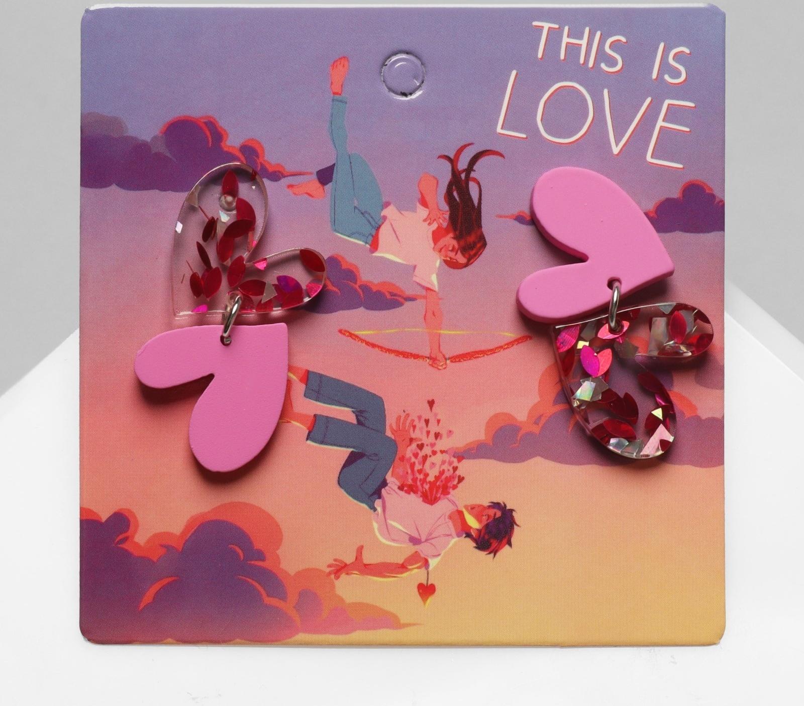 Серьги акрил 