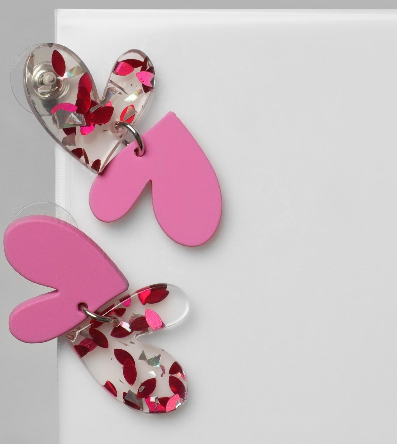 Серьги акрил 