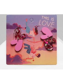 Серьги акрил 