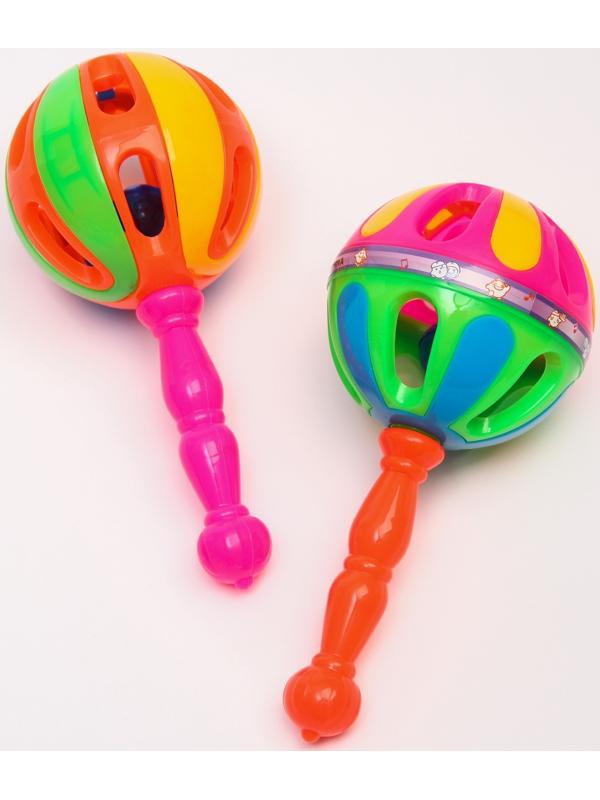 Набор погремушек «Яркий маракас», 2 шт, цвет МИКС