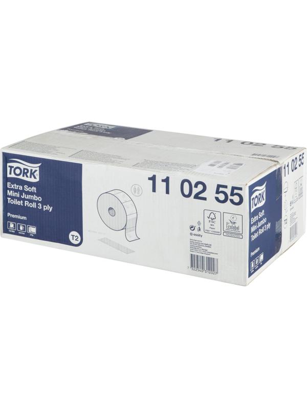 Бумага туалетная д/дисп Tork Premium Мини Т2 3сл 12рул/уп 110255