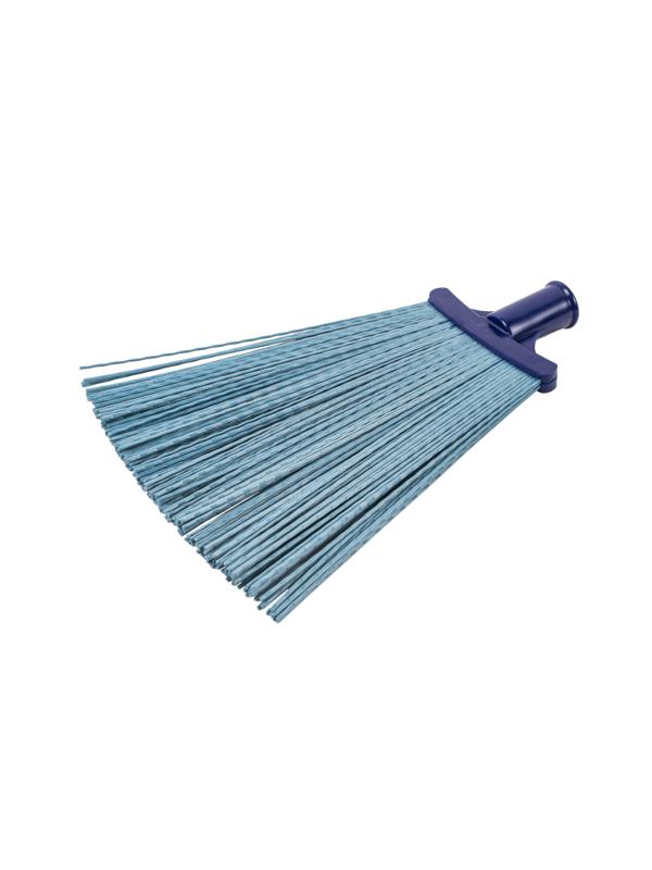 Метла веерная,полипропиленовая с деревянным черенком