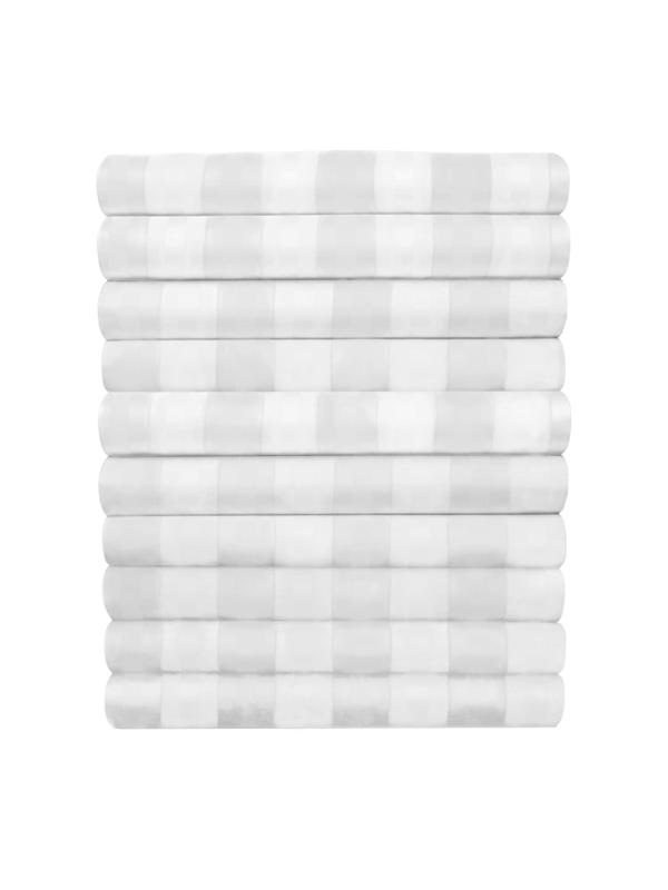 Пододеяльник 148х210 Страйп-сатин 3х3 140 гр/м2,белый,10 шт