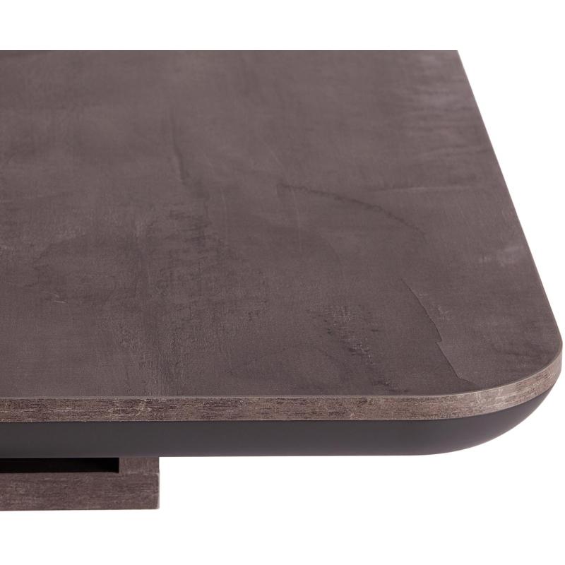 Стол обеденный UT_SKAT ЛДСП/МДФ 120-160х80х75см, Оникс/Графит