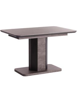 Стол обеденный UT_SKAT ЛДСП/МДФ 120-160х80х75см, Оникс/Графит