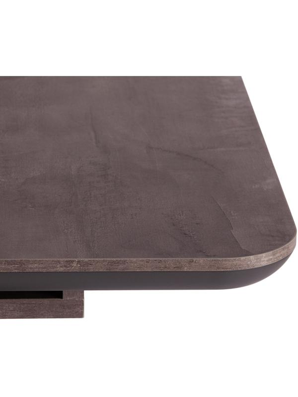 Стол обеденный UT_SKAT ЛДСП/МДФ 120-160х80х75см, Оникс/Графит