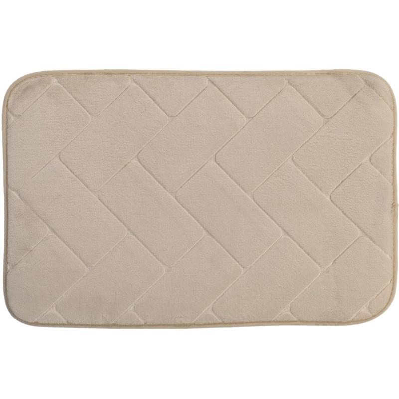 Коврик для ванной 40х60см. Кирпичики 3D, цв. экрю, 67712