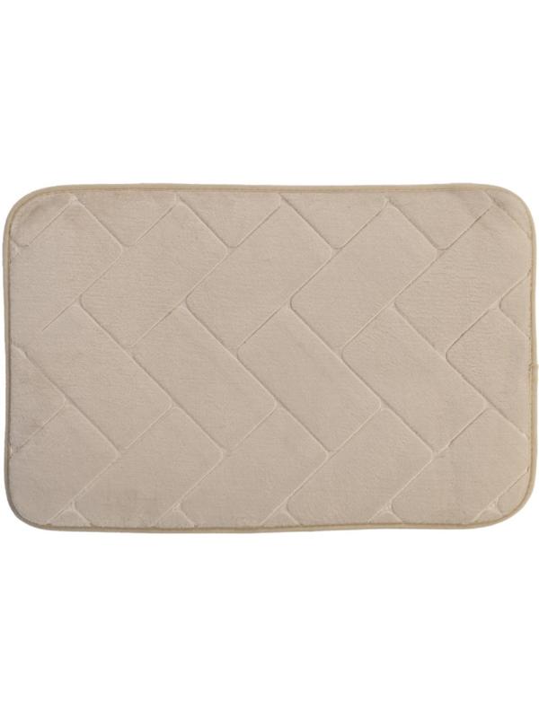 Коврик для ванной 40х60см. Кирпичики 3D, цв. экрю, 67712