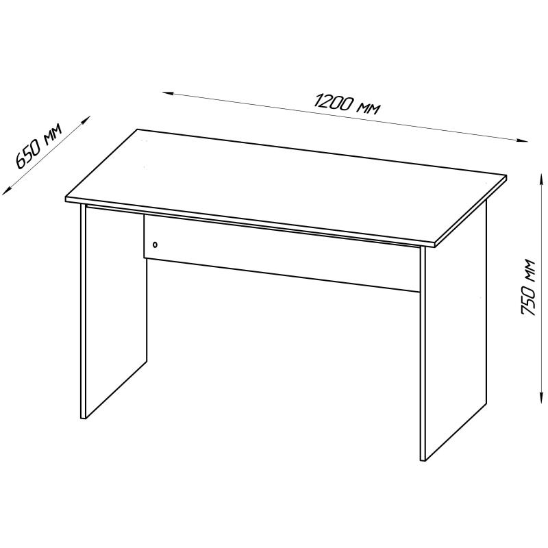 Стол письменный ШС_Кастор 120х65 дуб сонома