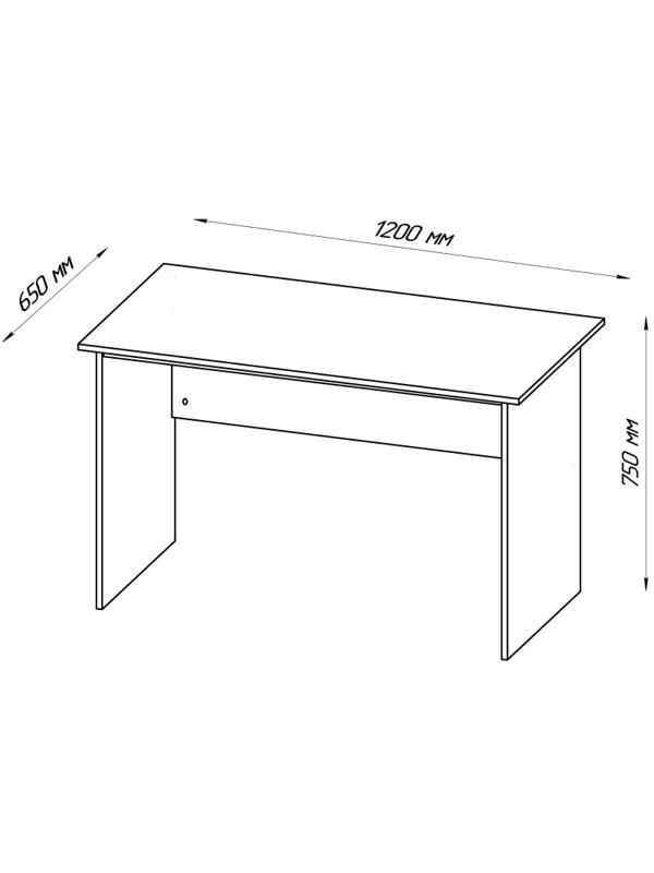 Стол письменный ШС_Кастор 120х65 дуб сонома