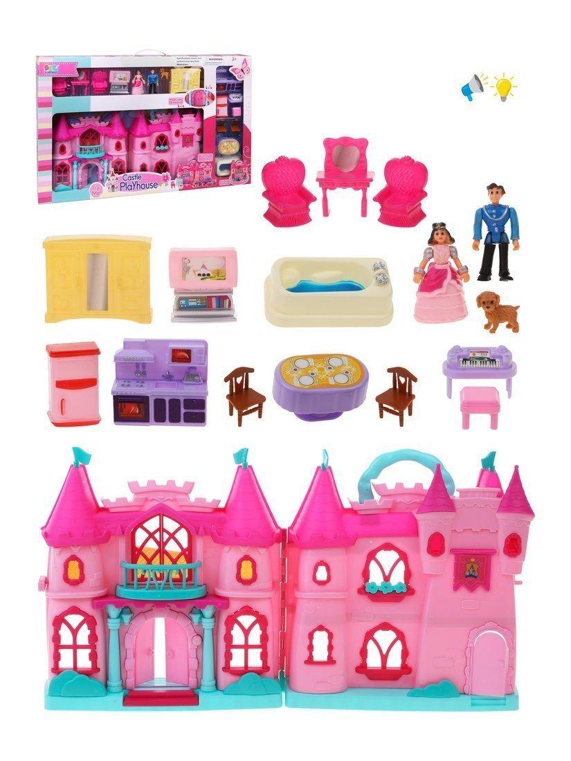 ДЕФЕКТ УПАКОВКИ Игр. наб. Замок принцессы, свет, звук, в компл. 17 предметов,
эл. пит. ААх2шт. вх. в компл.