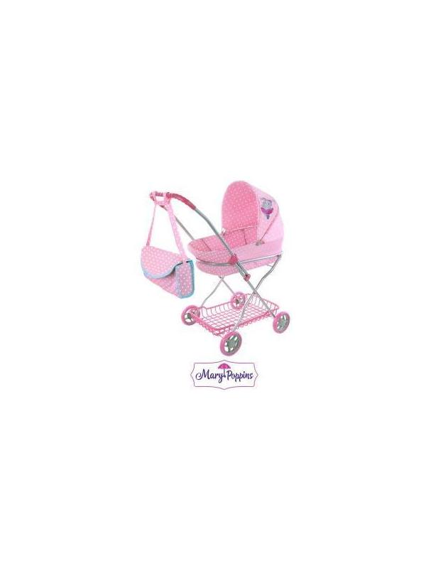 Коляска люлька Зайка 63*35*71см, белая коробка