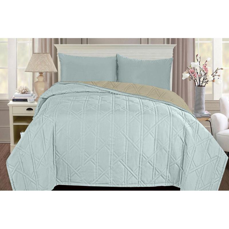 Покрывало Arti 210х230см, биософт, модерн серебро