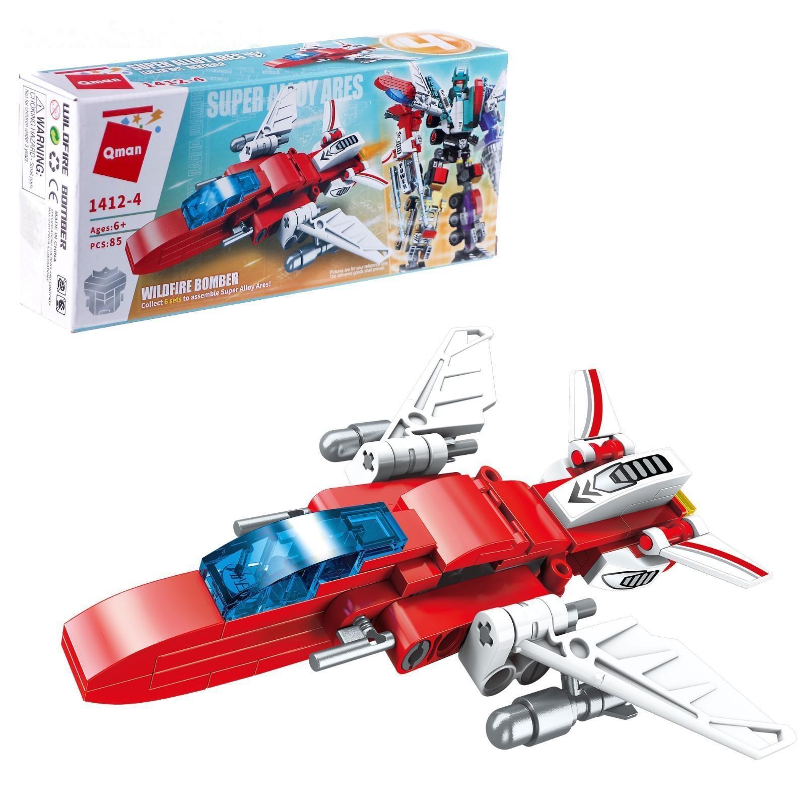 Конструкторов Робот «Красный самолёт» 1412-4 / 1 шт.