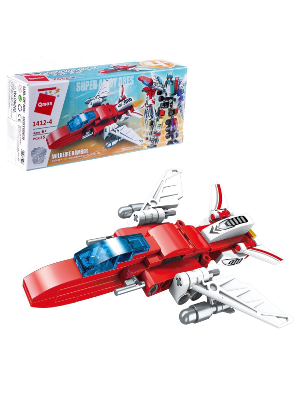 Конструкторов Робот «Красный самолёт» 1412-4 / 1 шт.