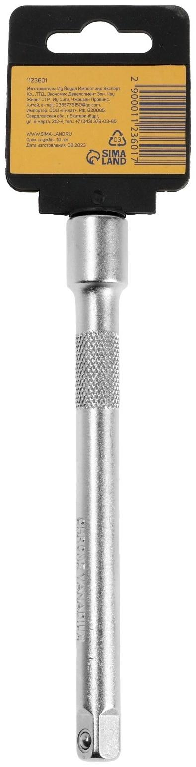 Удлинитель для воротка ТУНДРА, квадрат 3/8