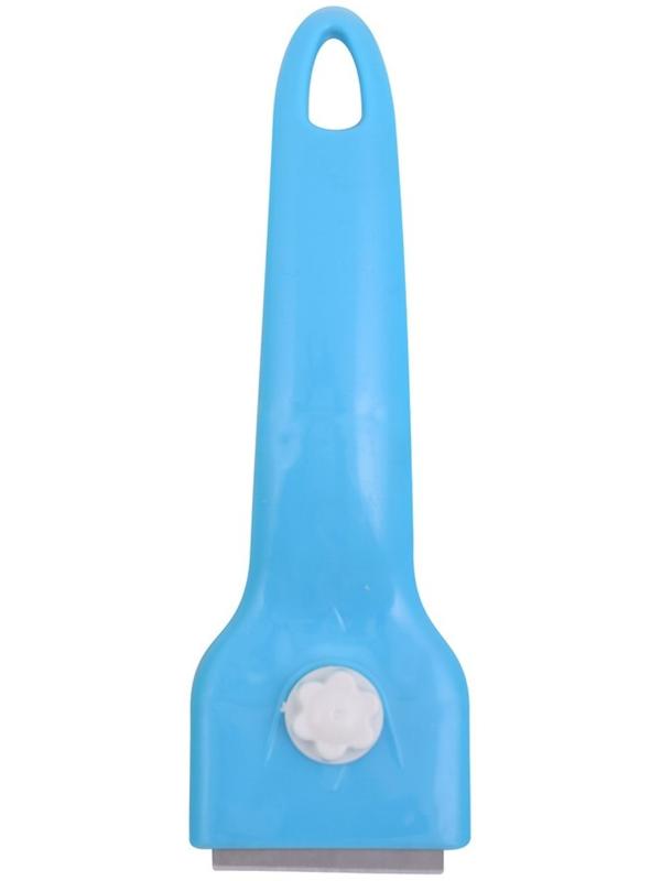 Скребок для стеклокерамики «Эконом», + 4 лезвия, цвет МИКС