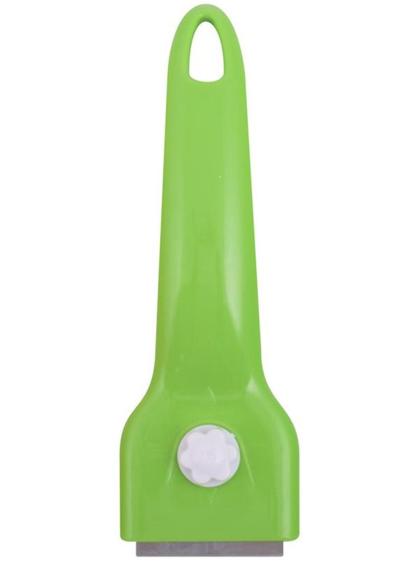 Скребок для стеклокерамики «Эконом», + 4 лезвия, цвет МИКС