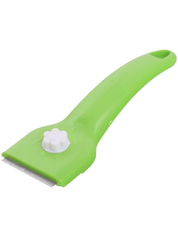 Скребок для стеклокерамики «Эконом», + 4 лезвия, цвет МИКС