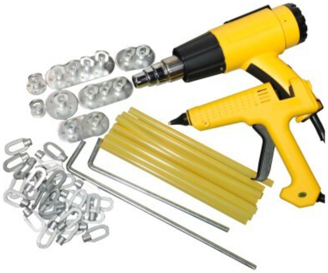 Набор WIEDERKRAFT WDK-9017, для выправления вмятин, клеевой