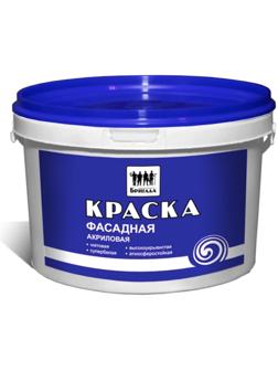 Краска фасадная ВДАК «Бригада» белая, матовая 2,5кг