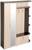 Прихожая Ксения -1 левая, 2150х1500х385, Венге/Дуб молочный