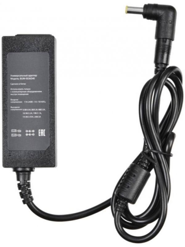 Адаптер питания Buro BUM-0036S40, автоматический, 40Вт, 9.5В-20В, 8-переходников,