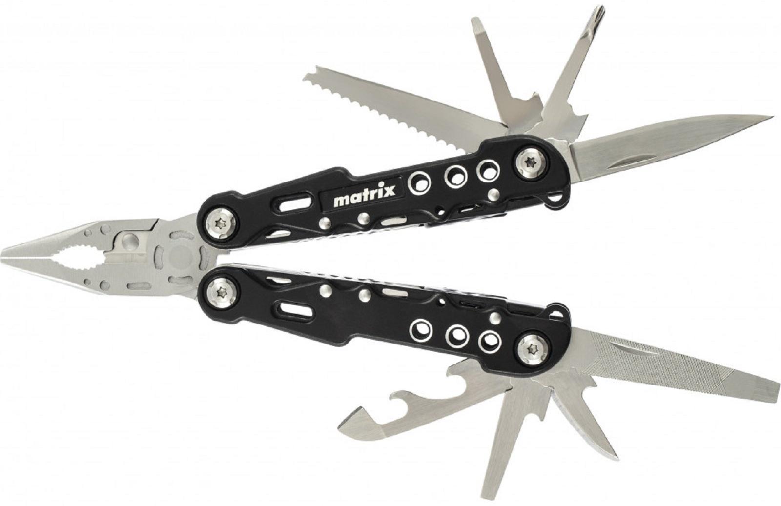 Многофункциональный инструмент Matrix 17622, 13 функций, авторазжим, трансформер, 165 мм