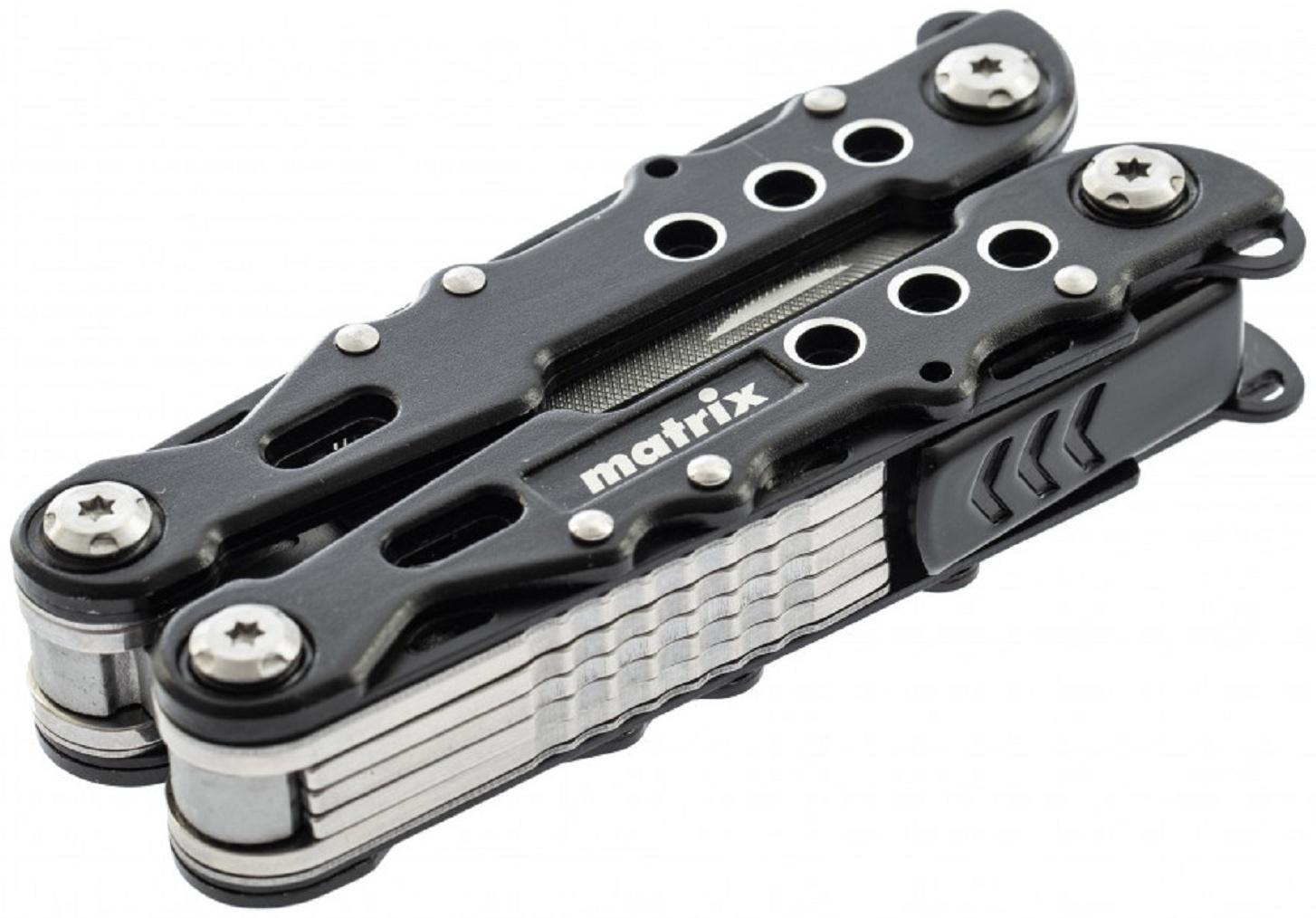 Многофункциональный инструмент Matrix 17622, 13 функций, авторазжим, трансформер, 165 мм