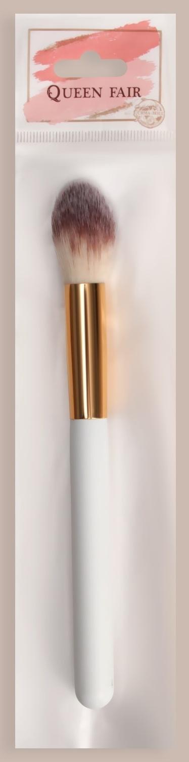 Кисть для макияжа «White», 18 см, цвет белый