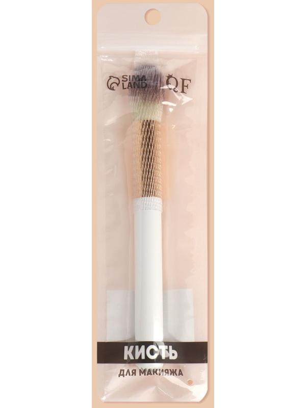 Кисть для макияжа «White», 18 см, цвет белый