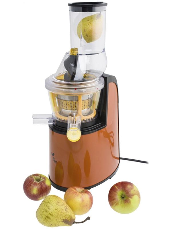 Соковыжималка Kitfort КТ-1102-1, шнековая, 150 Вт, 60-70 об/мин, оранжевая