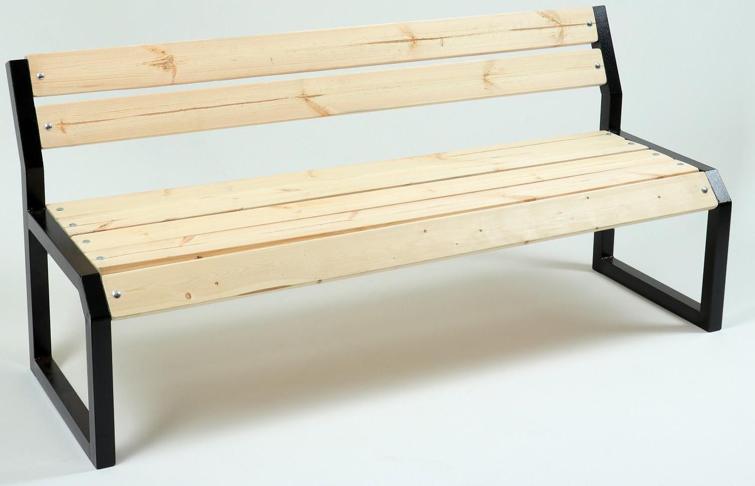 Скамейка со спинкой 