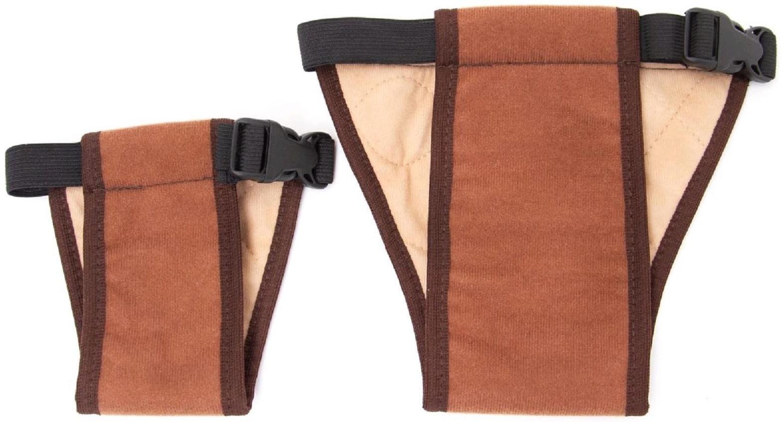 Трусы для собак многоразовые, S (обхват талии 28-44 см, глубина 29 см), коричневые