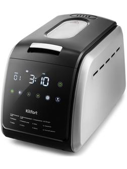 Хлебопечь Kitfort KT-305, 850 Вт, 12 программ, 1000/1250/1500 г, серебристо-чёрная