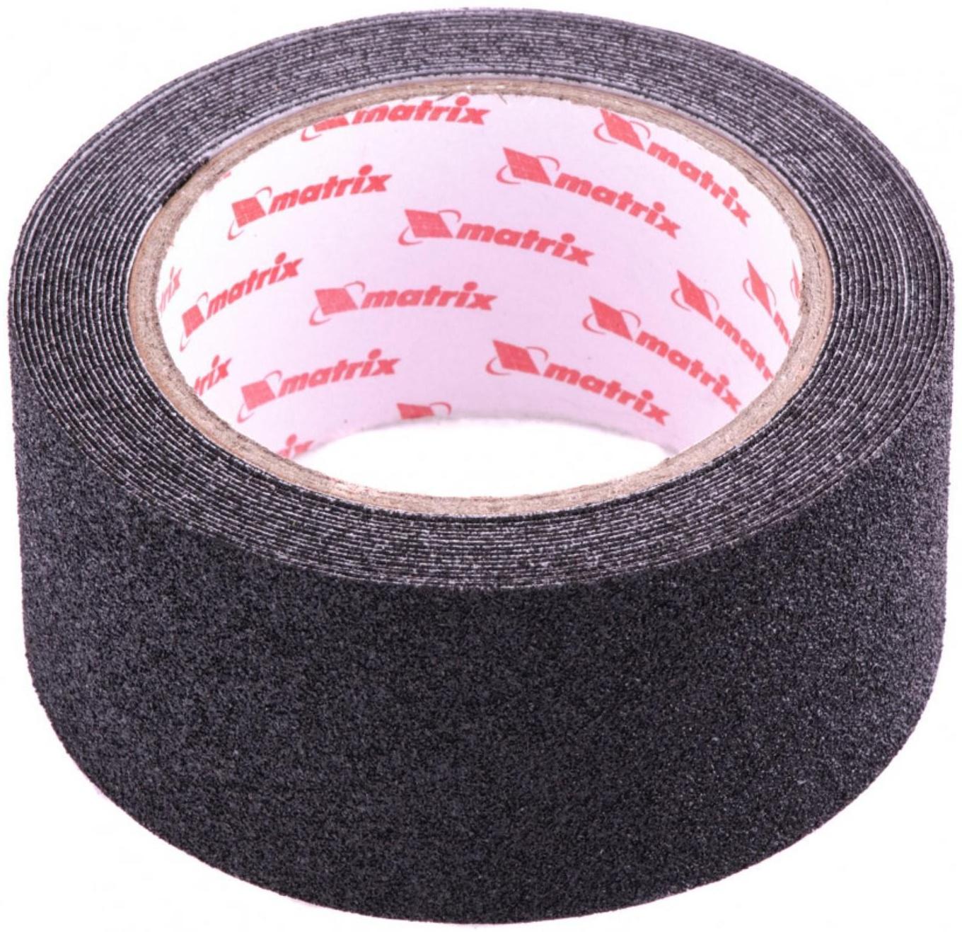Лента клейкая MATRIX 88707, противоскользящая, черная, 50 мм х 5 м