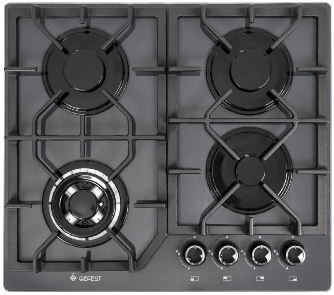 Варочная поверхность Gefest ПВГ 2232-01 К56, газовая, 4 конфорки,  серая