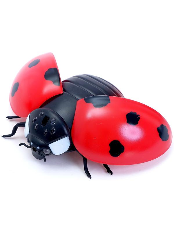 Животное радиоуправляемое «Божья коровка», работает от батареек, свет, в пакете