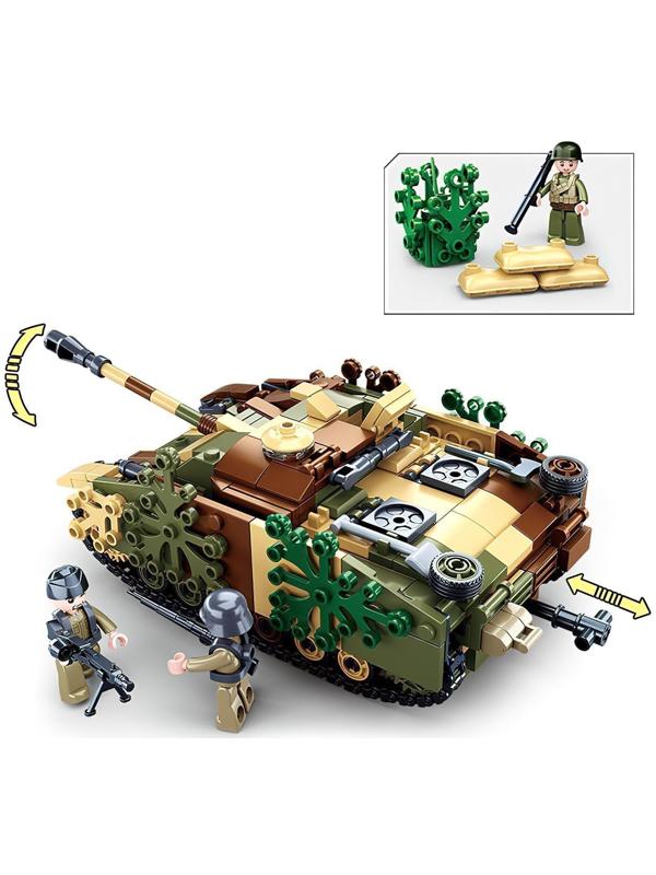 Конструктор Армия «Танк», 524 детали, в пакете