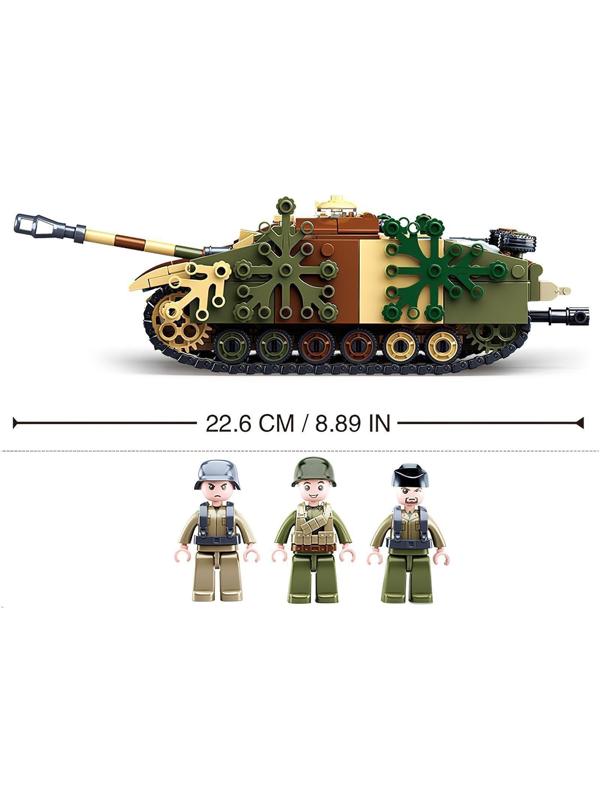 Конструктор Армия «Танк», 524 детали, в пакете