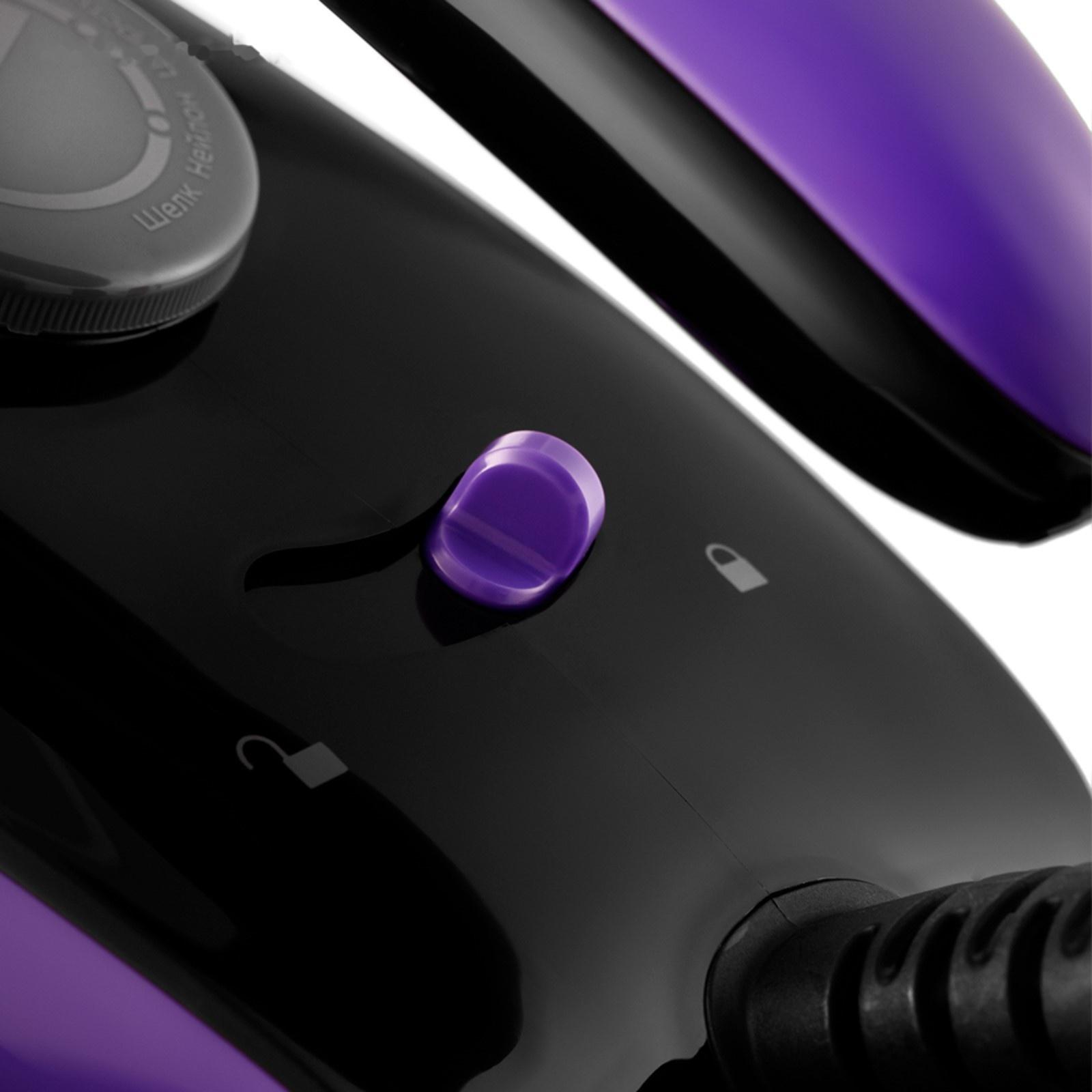 Парогенератор КТ-980, 3000 Вт, керамическая подошва, 120 г/мин, 1300 мл, чёрно-фиолетовый