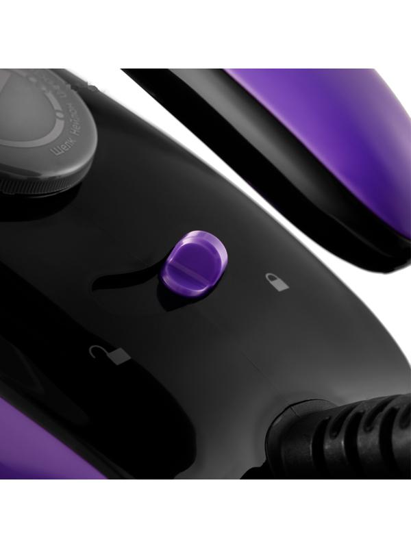 Парогенератор КТ-980, 3000 Вт, керамическая подошва, 120 г/мин, 1300 мл, чёрно-фиолетовый