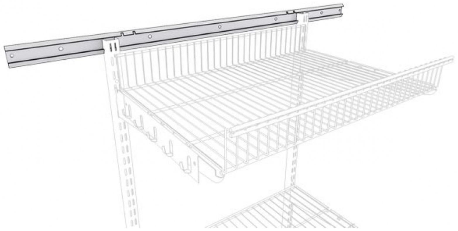 Рельс несущий для гардеробной системы, 156 см