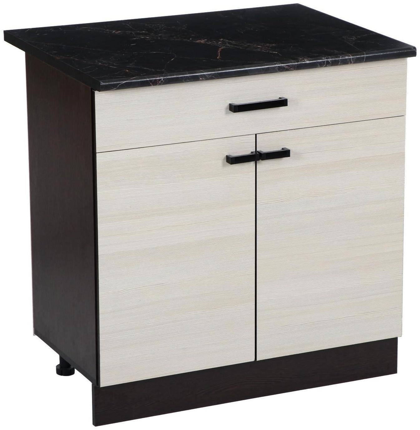 Шкаф напольный Н600-1Я, Мальва, 600х840х450, Венге-Лоредо