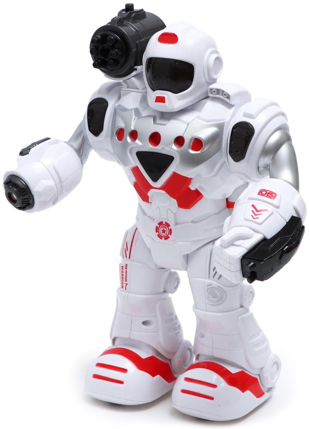 Робот «Герой», световые и звуковые эффекты, работает от батареек, цвет красный