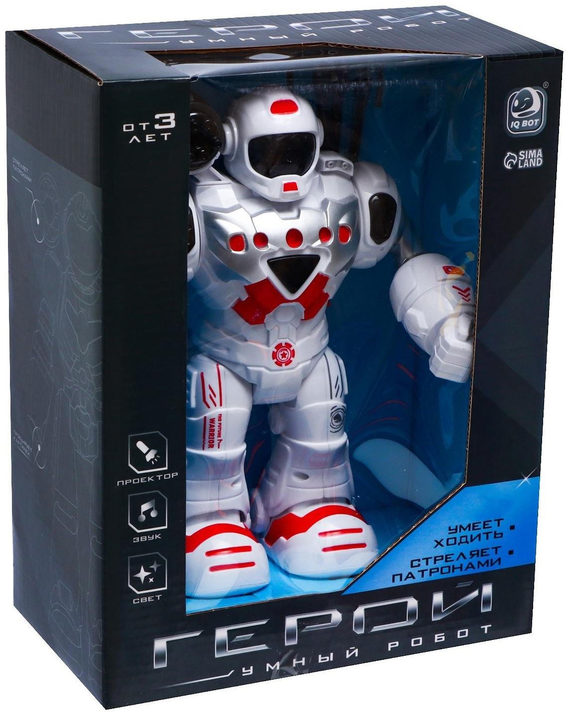 Робот «Герой», световые и звуковые эффекты, работает от батареек, цвет красный