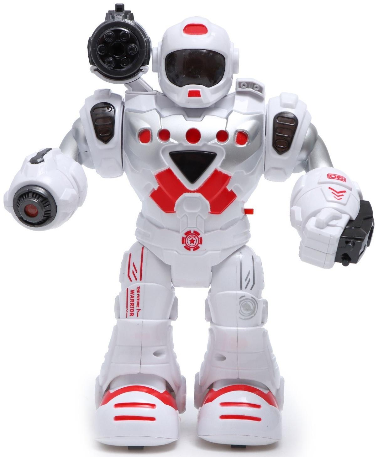 Робот «Герой», световые и звуковые эффекты, работает от батареек, цвет красный