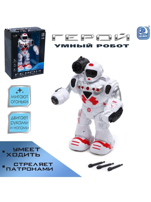 Робот «Герой», световые и звуковые эффекты, работает от батареек, цвет красный