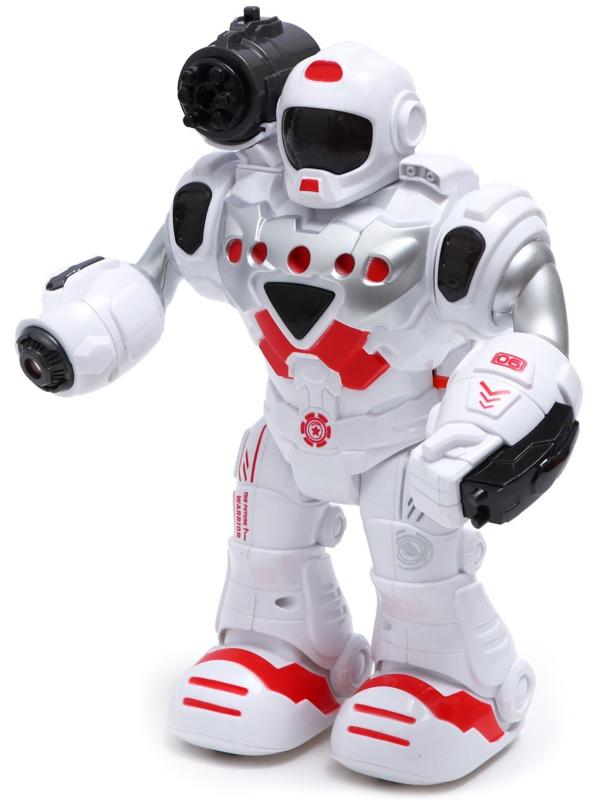 Робот «Герой», световые и звуковые эффекты, работает от батареек, цвет красный